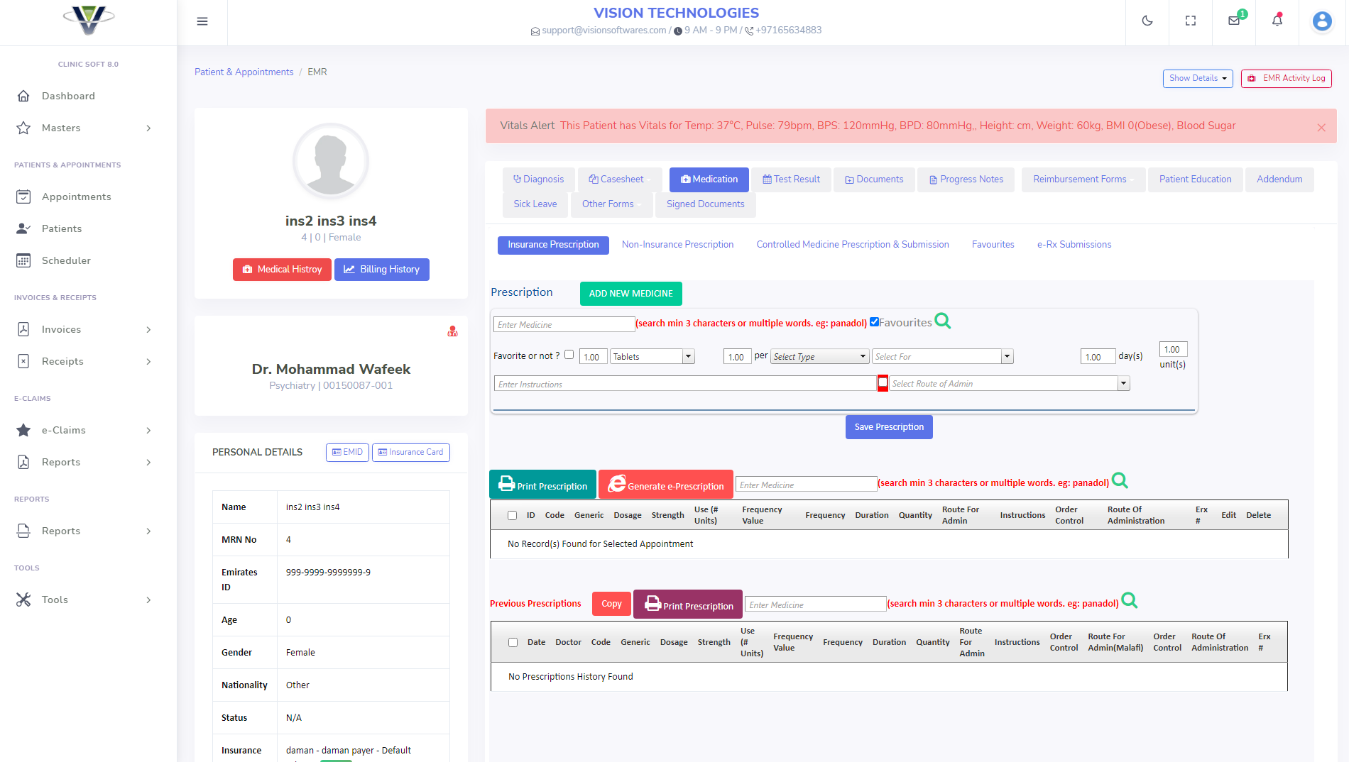 Dashboard Screenshot